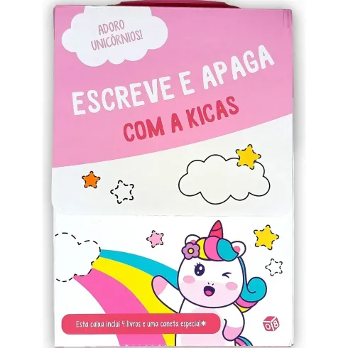 Adoro Unicórnios!- Escreve e Apaga com a Kicas