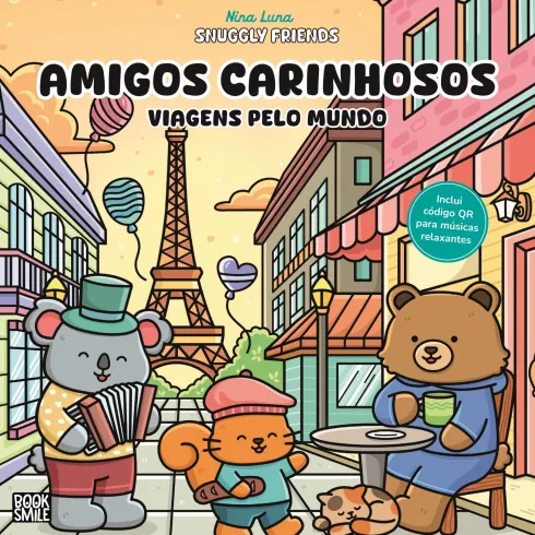 Amigos Carinhosos: Viagens Pelo Mundo de Nina Luma Coloring