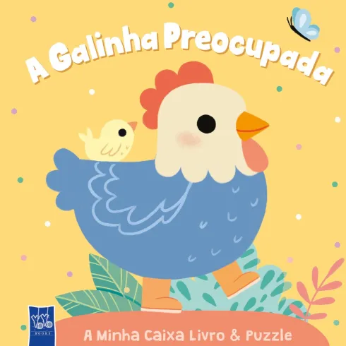 A Minha Caixa Livro & Puzzle - A Galinha Preocupada de Yoyo Books