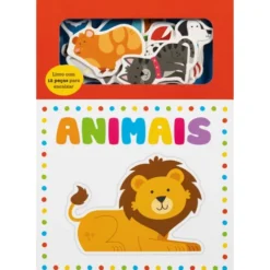 Animais - Livro com 12 Peças para Encaixar