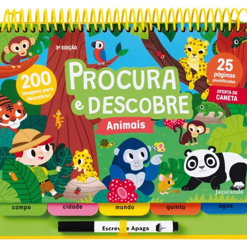 Animais - Procura E Descobre de Livro