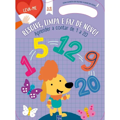 Aprender a Contar de 1 a 10 - Roxo 4-6 Anos