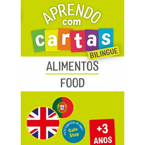 Aprendo com Cartas - Alimentos - Bilingue