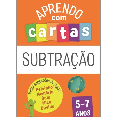 Aprendo com Cartas - Subtração 5-7 Anos
