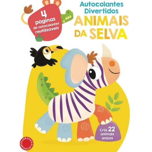 Autocolantes Divertidos - Animais Da Selva de Yoyo Books