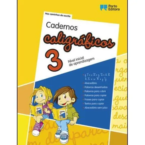 Cadernos Caligráficos 3 - Nível Inicial de Aprendizagem