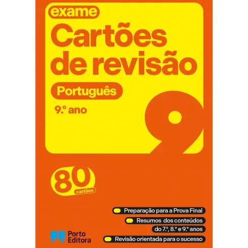Cartões de Revisão - Livro Português - 9.º Ano