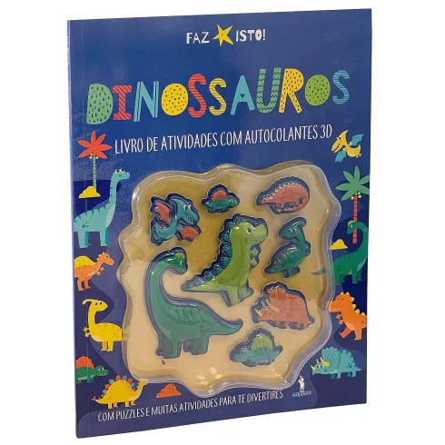 Dinossauros - Livro de Atividades com Autocolantes 3D