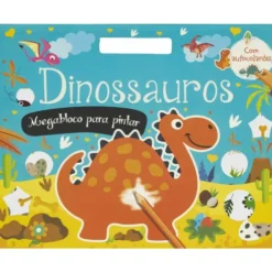 Dinossauros - Megabloco para Pintar com Autocolantes