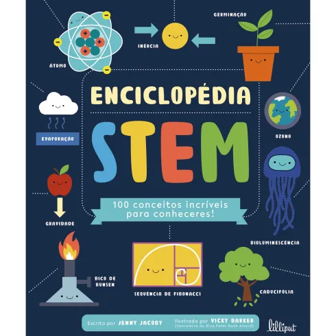Enciclopédia STEM: 100 Conceitos Incríveis para Conheceres! de Jenny Jacoby