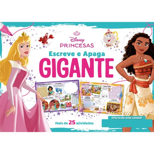 Escreve e Apaga Gigante - Princesas de Disney