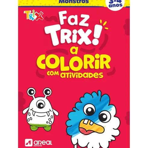 Faz Trix A Colorir Monstros (3-4 Anos)