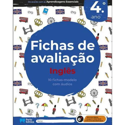 Fichas de Avaliação - Inglês - 4.º Ano