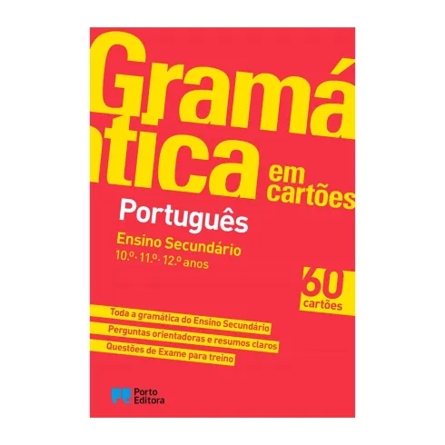 Gramática Em Cartões - Livro Português - Ensino Secundário de Porto Editora