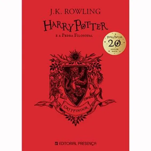 Harry Potter e a Pedra Filosofal 20 Anos - Gryffindor de J. K. Rowling