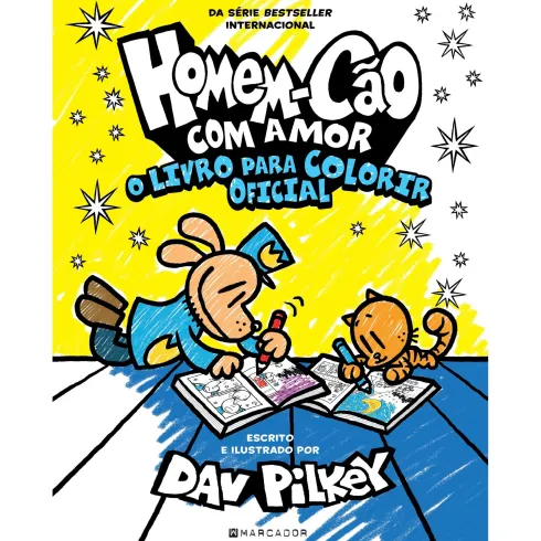 Homem-Cão Com Amor: O Livro Para Colorir Oficial de Dav Pilkey