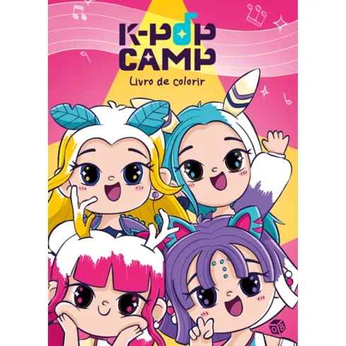 K-Pop Camp:Livro De Colorir de Zero A Oito