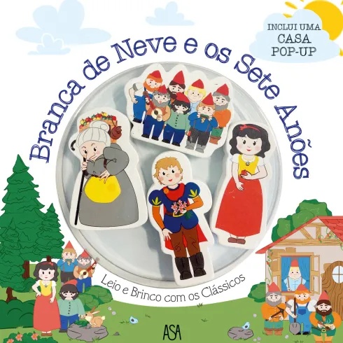 Leio e Brinco com os Clássicos - Branca de Neve e os Sete Anões de Denise Holmberg