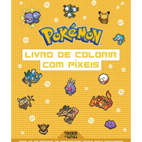 Livro de Colorir com Píxeis de The Pokémon Company