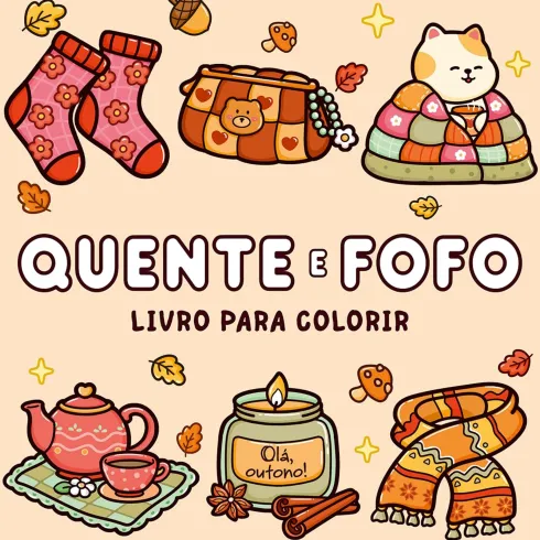Livro para Colorir "Quente e Fofo"