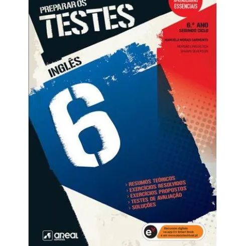 Livro - Preparar os Testes - Inglês - 6º Ano de Manuela Morais Sarmento (Português) de Manuela Morais Sarmento