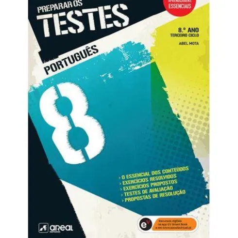 Livro - Preparar os Testes - Português 8º Ano de Abel Mota (Português) de Abel Mota