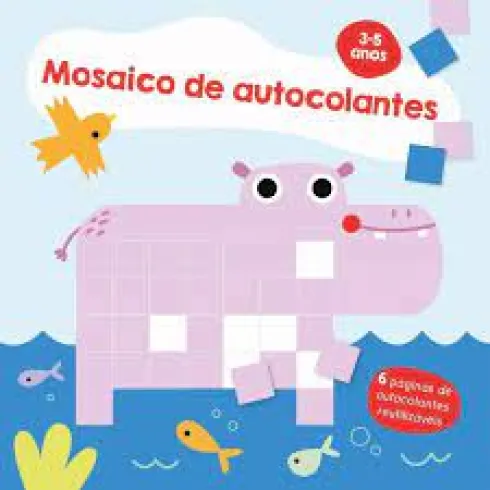 Mosaico de Autocolantes - Hipopótamo 3-5 Anos de Yoyo Studios