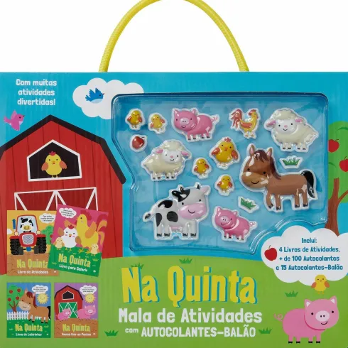 Na Quinta - Mala de Atividades com Autocolantes Balão de Mala De Atividades