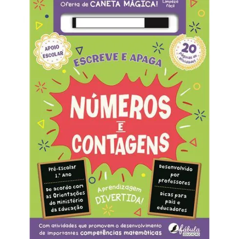 Números e Contagens Pré-Escolar e 1.º Ano