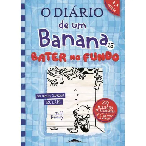 O Diário de um Banana 15de Jeff Kinney Bater no Fundo