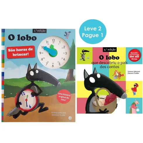 O Lobo São Horas de Brincar! | O Lobo que Descobriu o País dos Contos de Orianne Lallemand