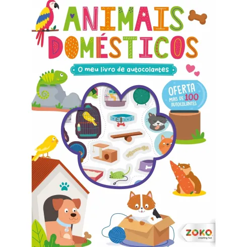 O Meu Livro de Autocolantes - Animais Domésticos