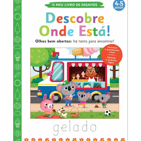 O Meu Livro de Desafios - Descobre Onde Está! de Amanda Lott