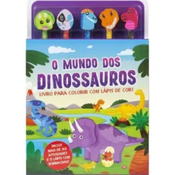 O Mundo dos Dinossauros - Livro para Colorir com Lápis de Cor!