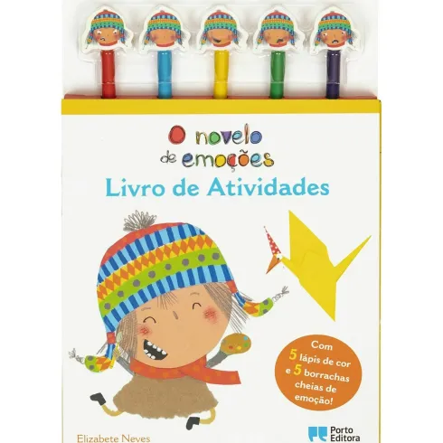 O Novelo de Emoções - Livro de Atividades- com 5 Lápis de Cor e 5 Borrachas Cheias de Emoção! de Elizabete Neves