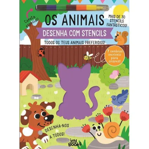Os Animais de Stephanie Evans - Desenha com Stencils Todos os Teus Animais Preferidos!