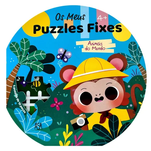Os Meus Puzzles Fixes - Animais do Mundo de Hemma