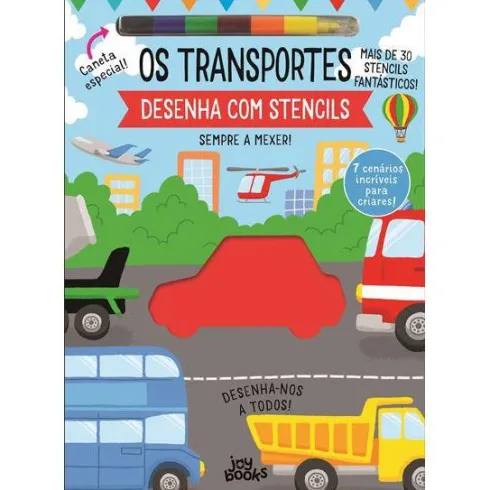 Os Transportes de Amanda Lott - Desenha com Stencils Sempre a Mexer!