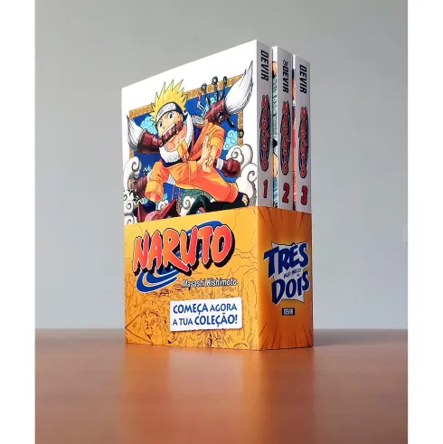 Pack Naruto Volume 1, 2 e 3 de Masashi Kishimoto