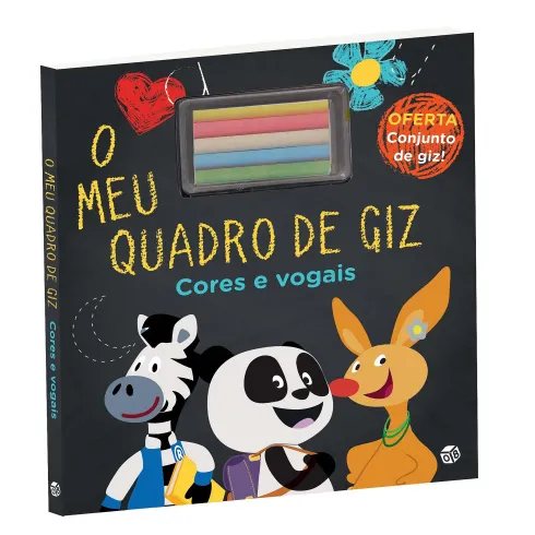 Panda - o Meu Quadro de Giz Cores e Vogais de Panda