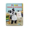 Panda - Tesouro de Atividades - Caixa com Livro para Colorir, 4 Marcadores, Mais de 20 Autocolantes e Puzzles
