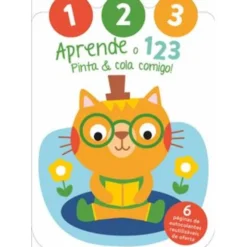 Pinta & Cola Comigo - Aprende o 123 - Gato de YOYO BOOKS