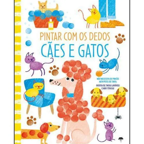 Pintar com os Dedos - Cães e Gatos
