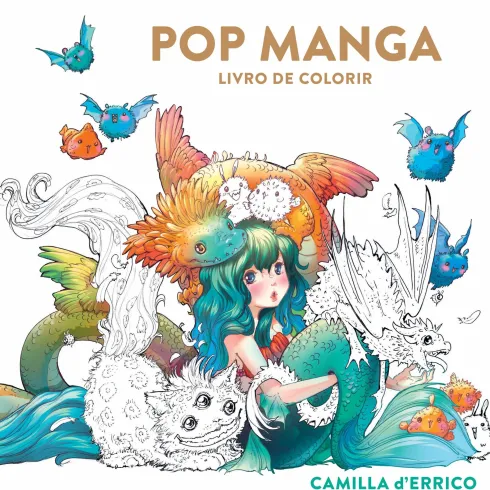 Pop Manga Livro De Colorir de Camilla D' Errico
