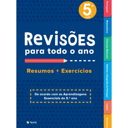 Revisões para Todo o Ano - 5.º Ano Resumos + Exercícios