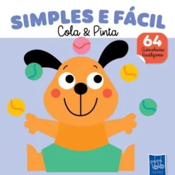 Simples E Fácil - Cola & Pinta - Cão - Azul de Yoyo Books