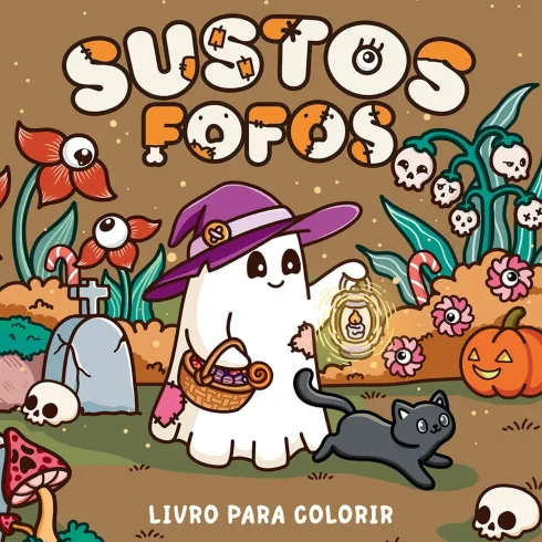 Sustos Fofos - Livro para Colorir