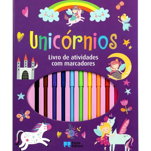 Unicórnios - Livro de Atividades com Marcadores
