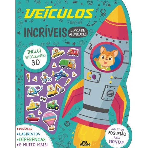 Veículos Incríveis: Livro de Atividades