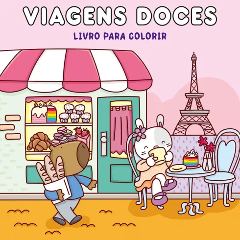Viagens Doces - Livro para Colorir